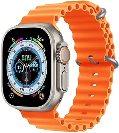 Smart Watch T800 Ultra Series 8 Ultra Smart Watch Sport Wireless Charger With Ocean Strap(random color )