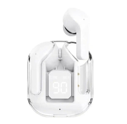 Air 31 Wireless Earbuds – Transparent Design with LED Digital Display (Random Color)