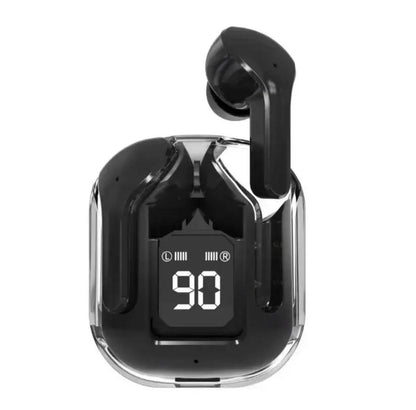 Air 31 Wireless Earbuds – Transparent Design with LED Digital Display (Random Color)