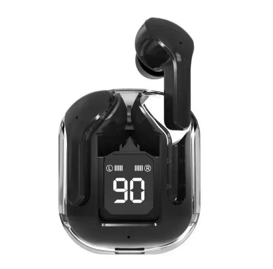 Air 31 Wireless Earbuds – Transparent Design with LED Digital Display (Random Color)