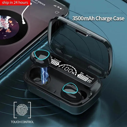 **Premium 9D HiFi Wireless Earbuds with Smart LED Display & Powerful 2000mAh Charging Case – Superior Sound, Long Battery Life & On-the-Go Charging**