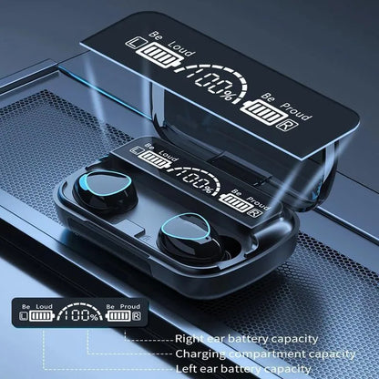 **Premium 9D HiFi Wireless Earbuds with Smart LED Display & Powerful 2000mAh Charging Case – Superior Sound, Long Battery Life & On-the-Go Charging**