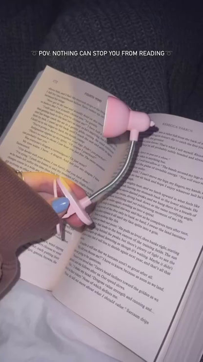 Portable LED Reading Lamp With Clip - Lightweight Flexible Night Book Light For Eye Care Comfortable Bedtime Reading And Travel (Random Color)